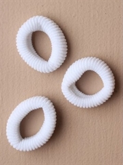 Hvide frotté elastikker